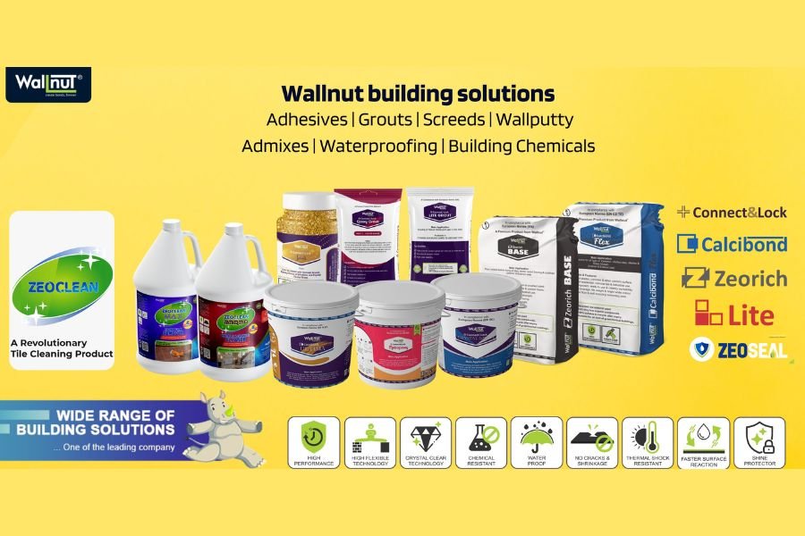 Wallnut Building Solutions is launching revolutionary cleaning products for tile & stone, Taps & sanitary, Marble & Stone and for removing Epoxy and paint haze from surfaces