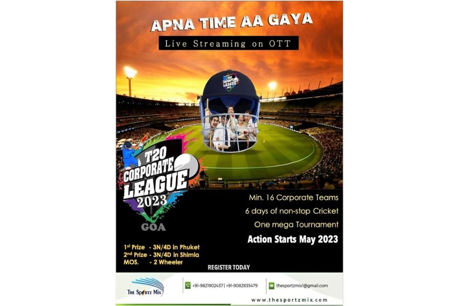 The Sportz Mix Announces Second Season of Corporate T20 League with Live Streaming