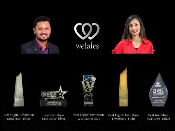 WeTales.in bags several prestigious awards, showcasing innovation and excellence in Digital Invitation Design