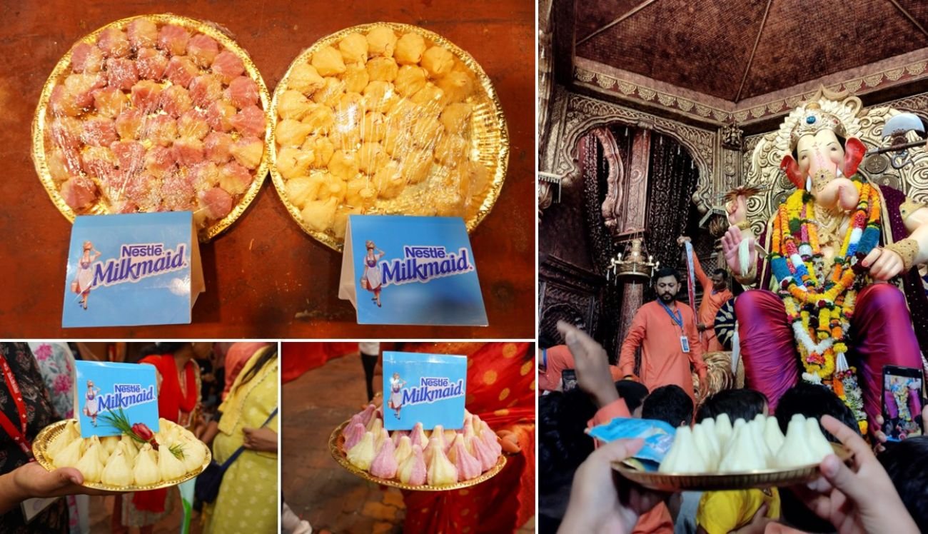 Experience Nestlé MILKMAID modaks at Lalbaughcha Raja