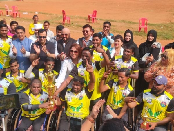 Helpcare foundation NGO President Shabnam shaikh organized Wheelchair cricket match & Award felicitation in Mumbai