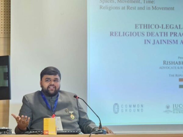 Renowned Indian Lawyer And Scholar Rishabh Gandhi Explores Ethical and Legal Dimensions of Samadhimaran at Prestigious International Conference.