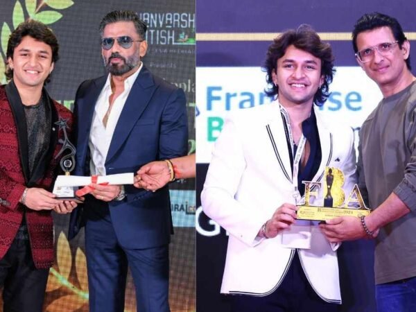 Araham Sawant: Rising Star Honored by Sunil Shetty at Times Applaud Trends Award 2024