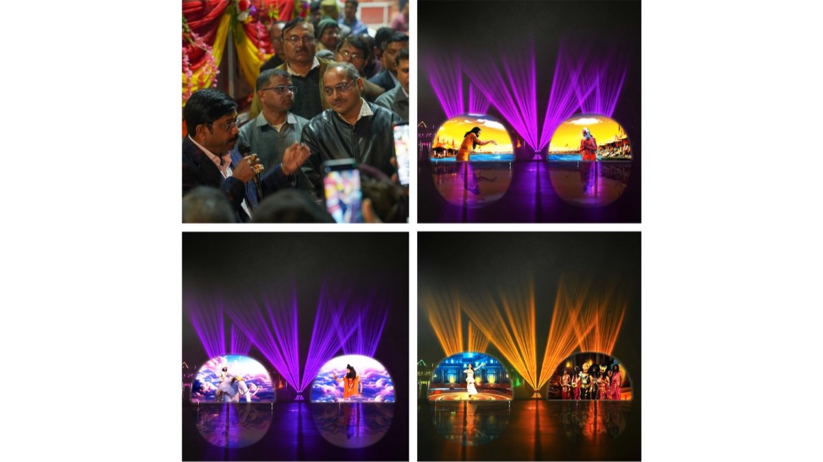 Temflo Systems, Ghaziabad Unveils Mesmerizing Laser Water Screen Show at Mahakumbh, Prayagraj